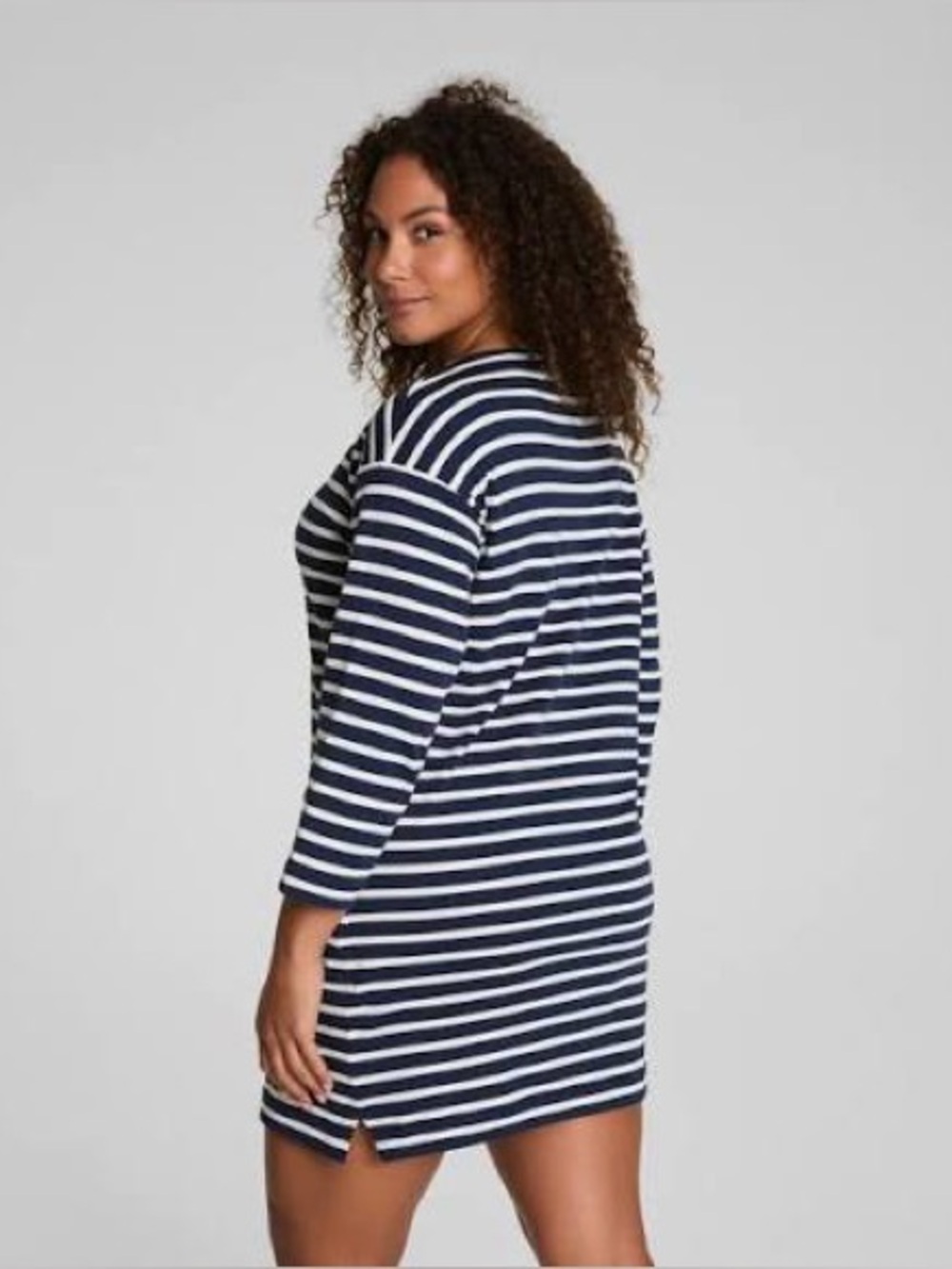 Spanx Cotton Boat Neck Dress
Navy / White